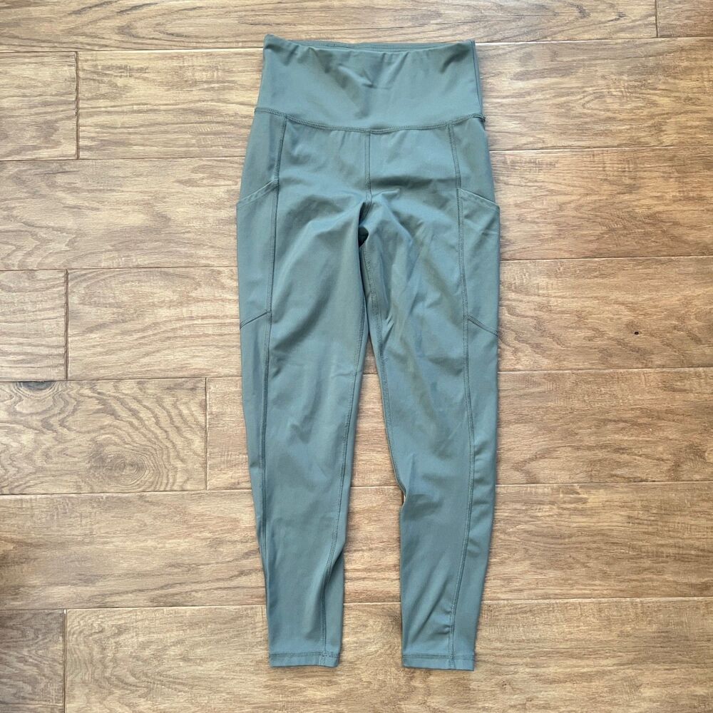 American Eagle The Everything Pocket Legging Size M Regular Olive Green